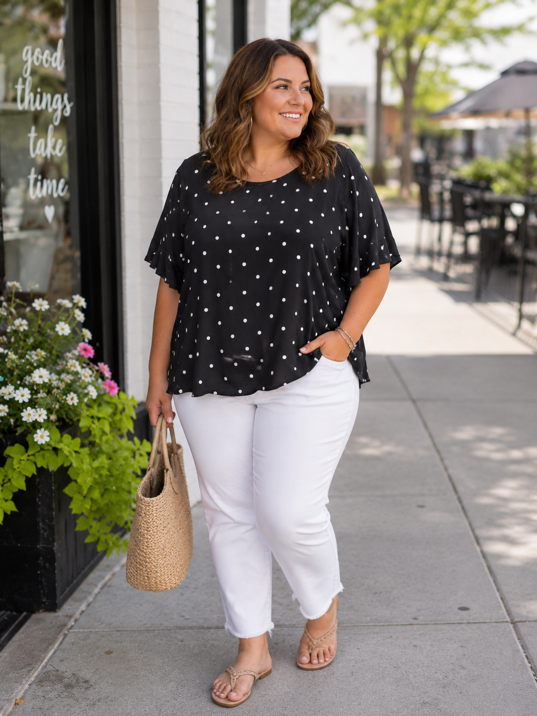 Dot Darling Plus Top