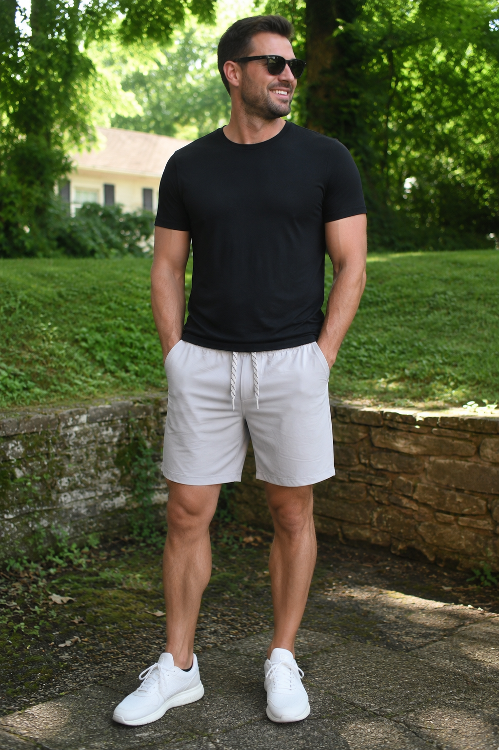 Men's Light Gray Shorts