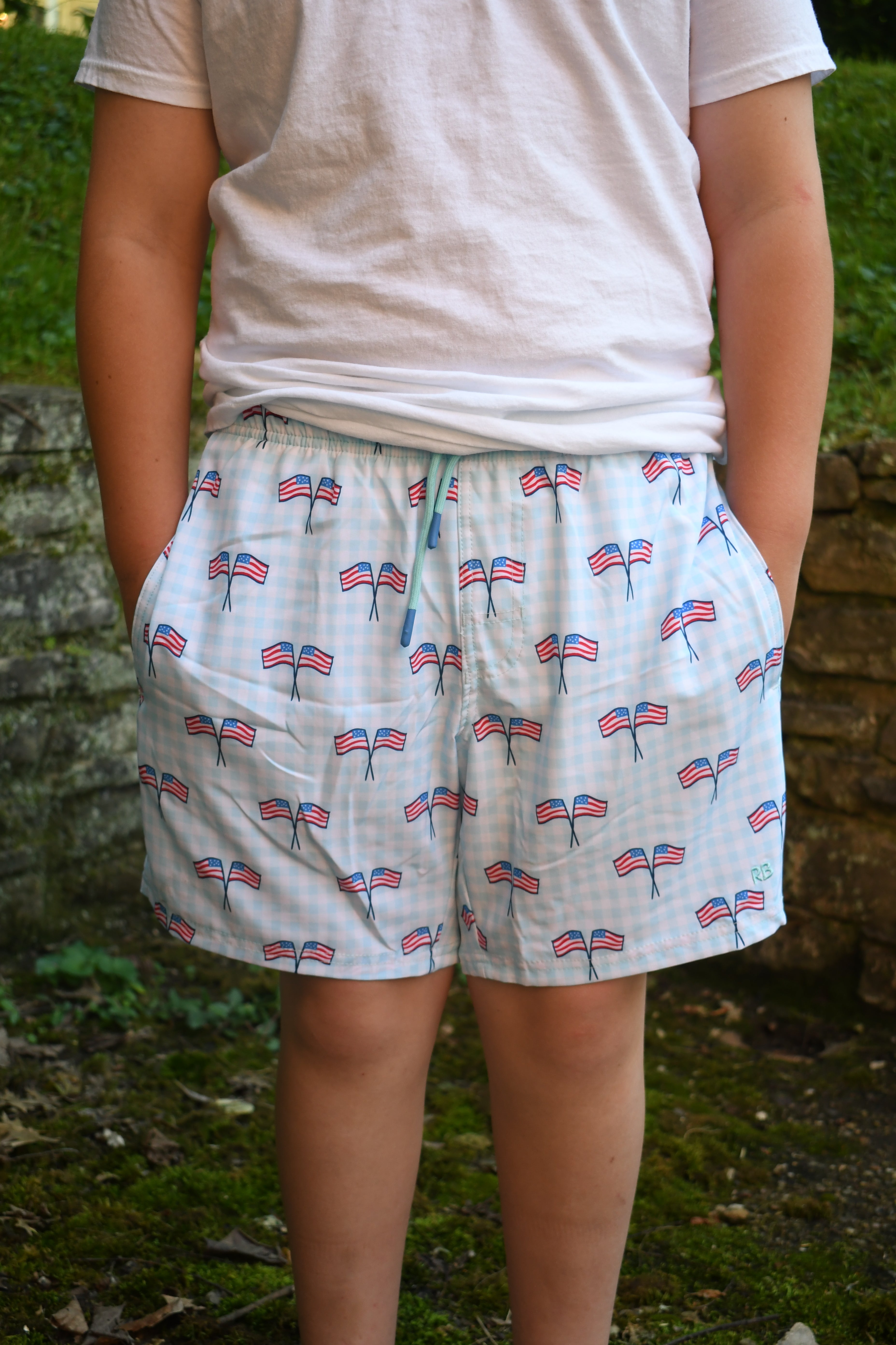 Men's American Flag Swim Shorts