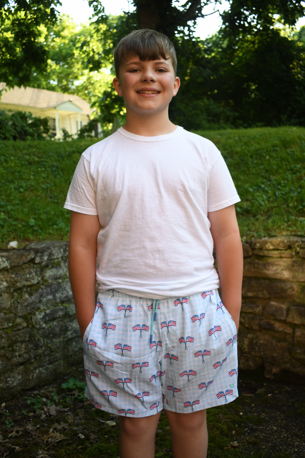 Men's American Flag Swim Shorts