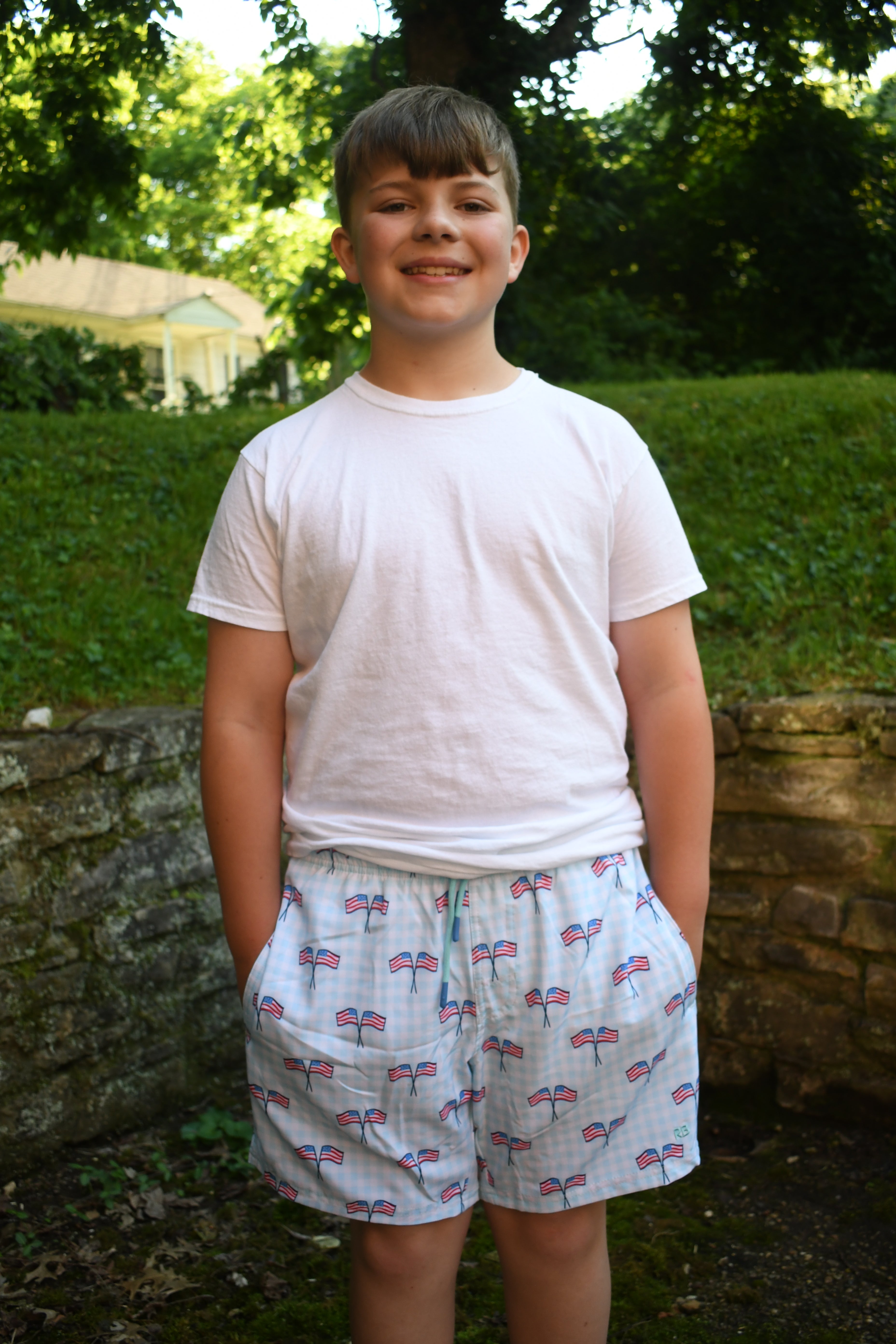 Men's American Flag Swim Shorts