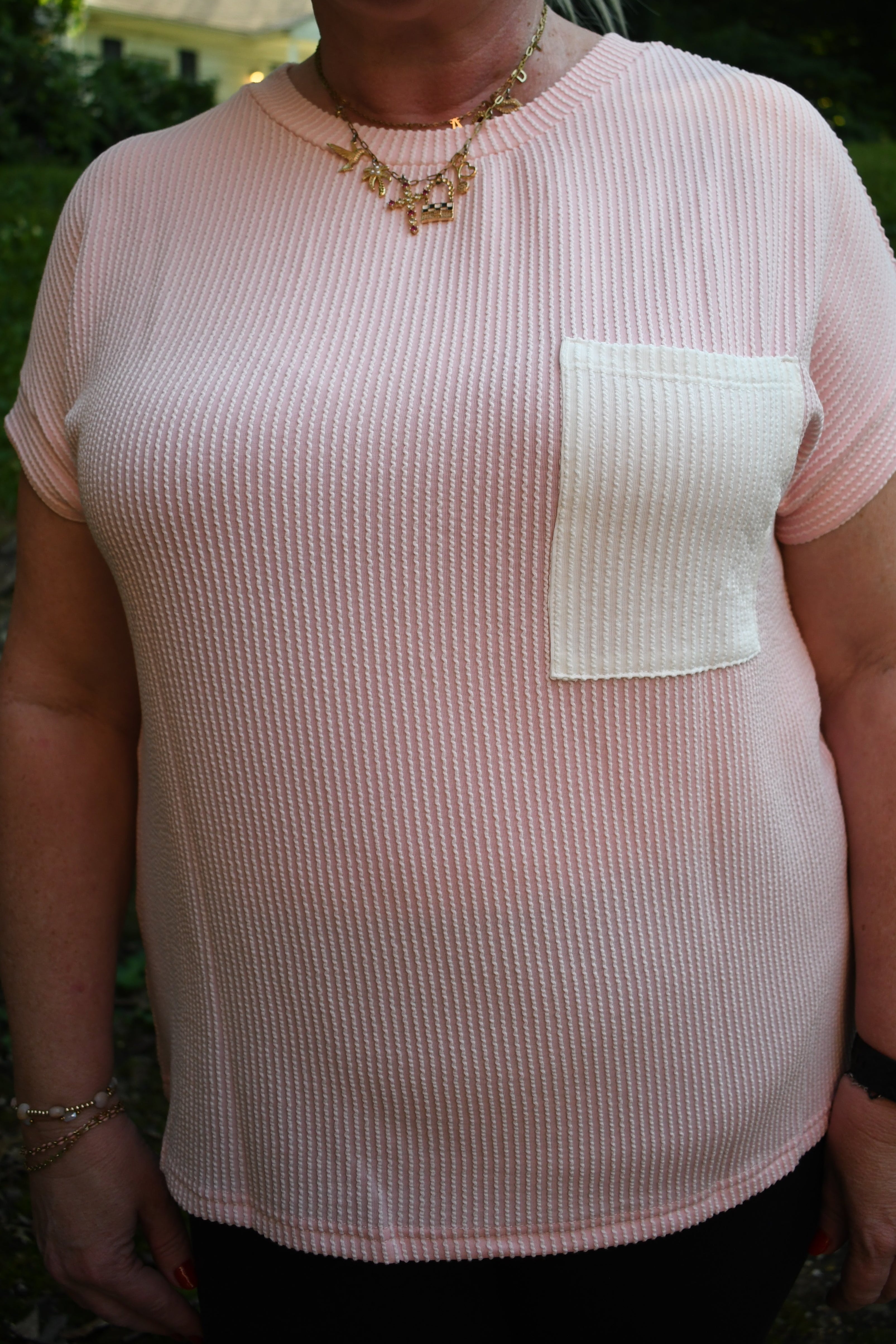 Blush Pop Pocket Tee