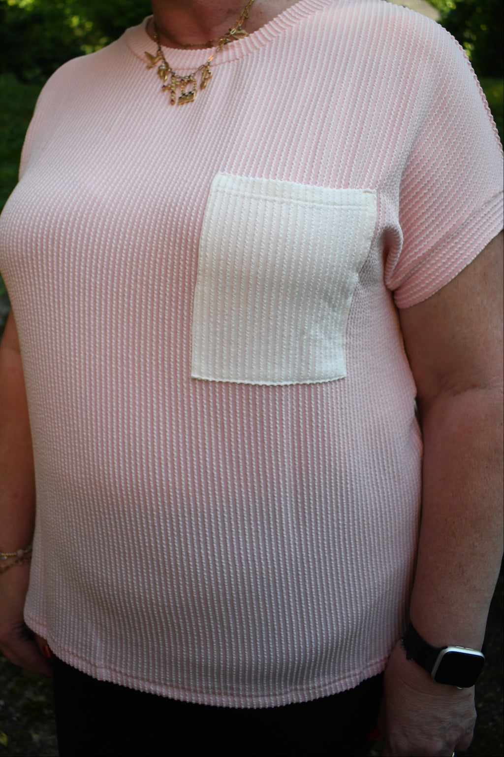 Blush Pop Pocket Tee