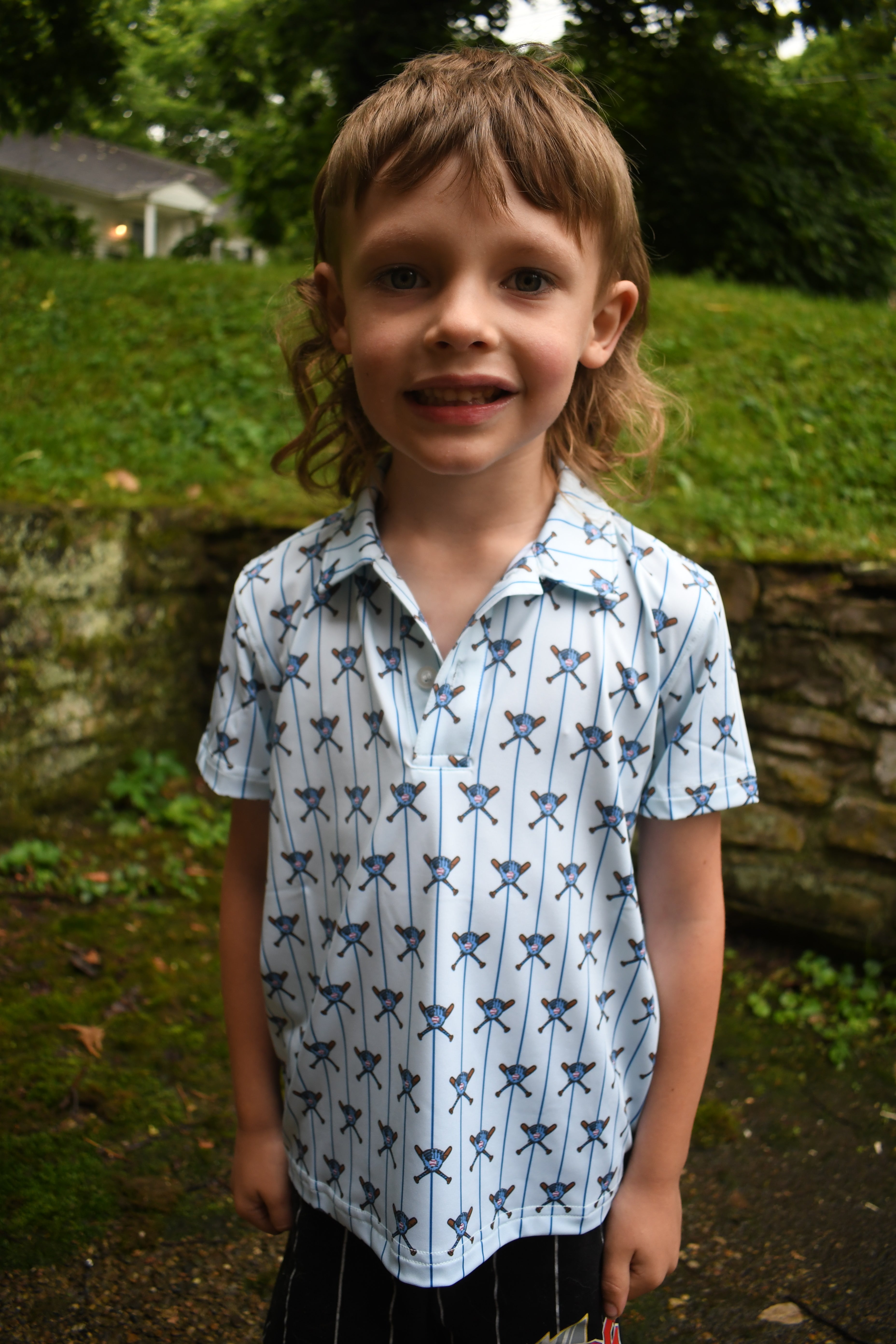 Kid's Baseball Glove Polo