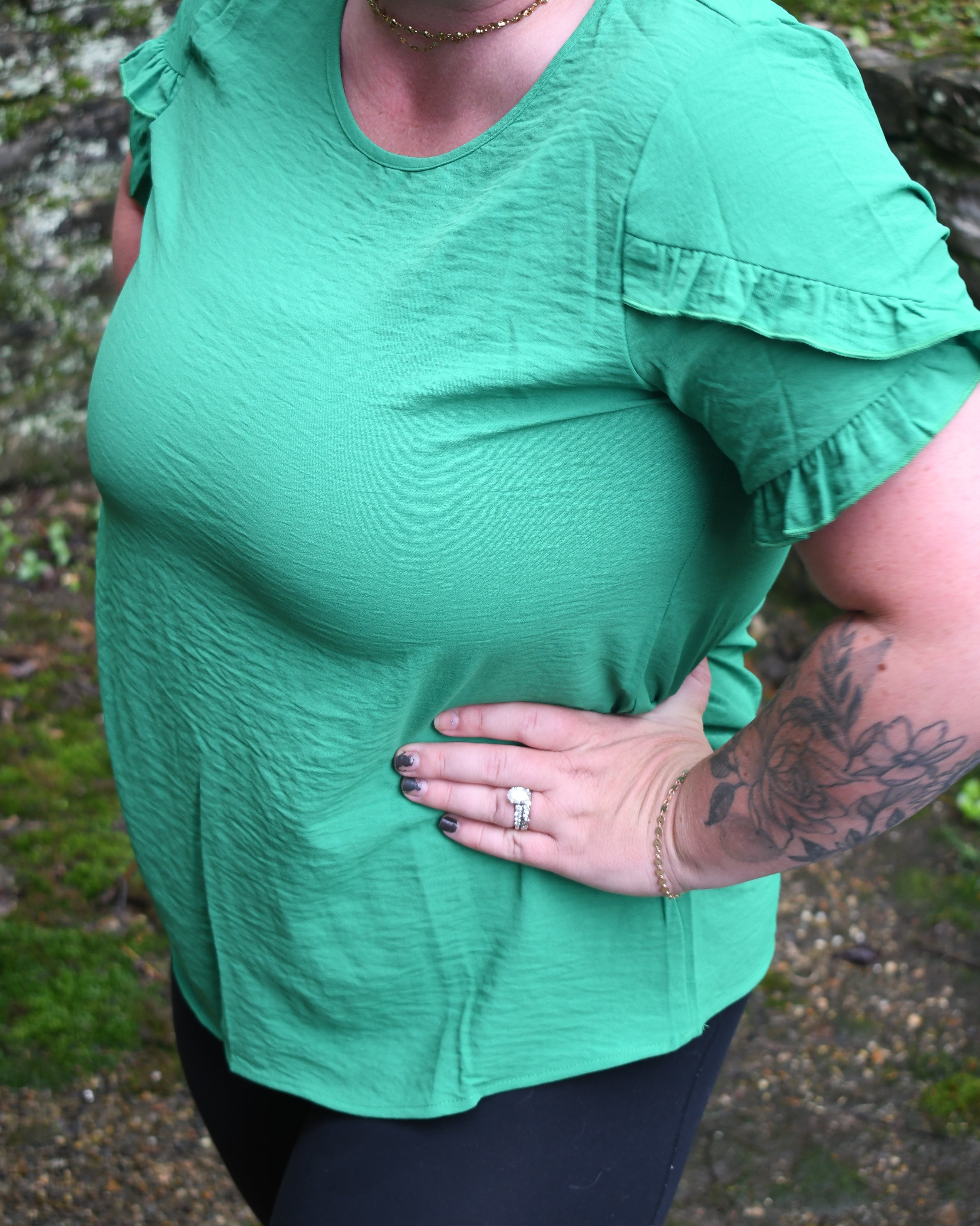 Kelly Kiss Ruffle Top