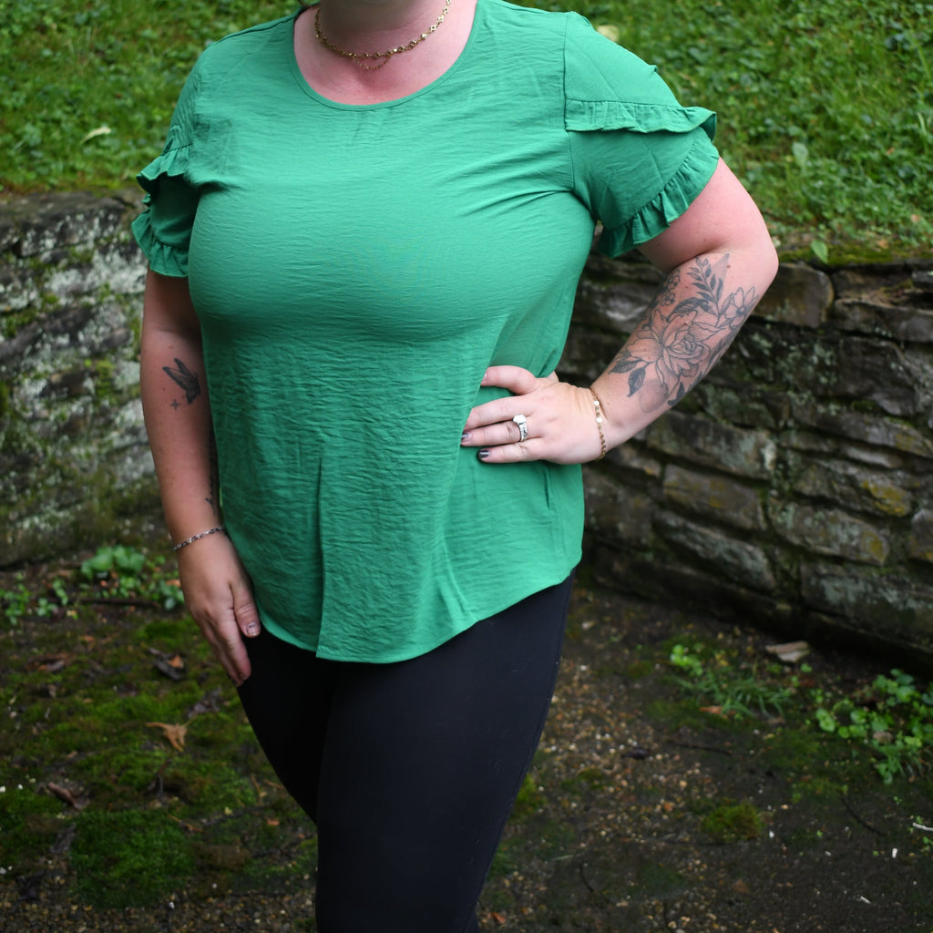 Kelly Kiss Ruffle Top