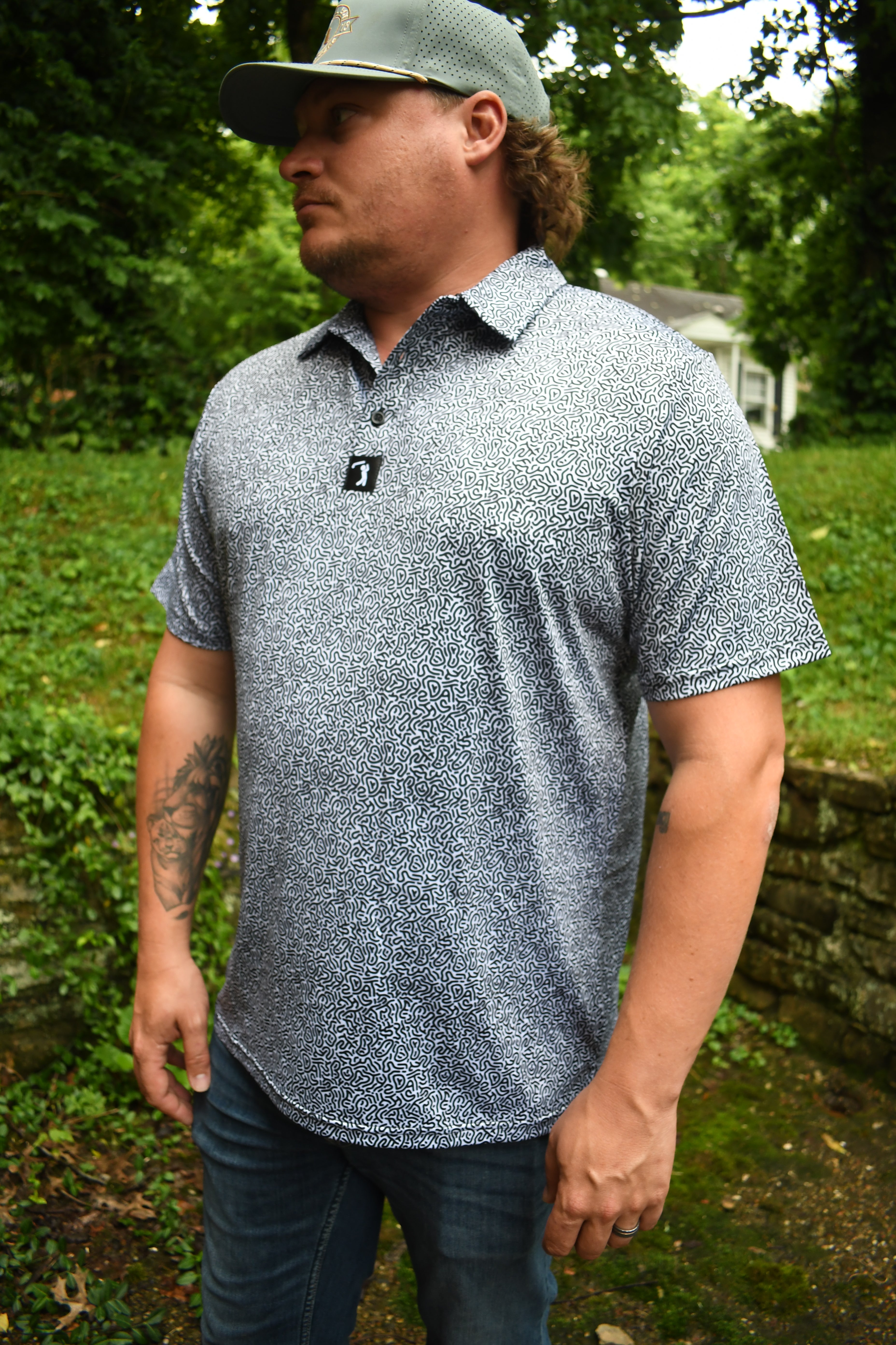 Men's Bogey Hidden Words Polo