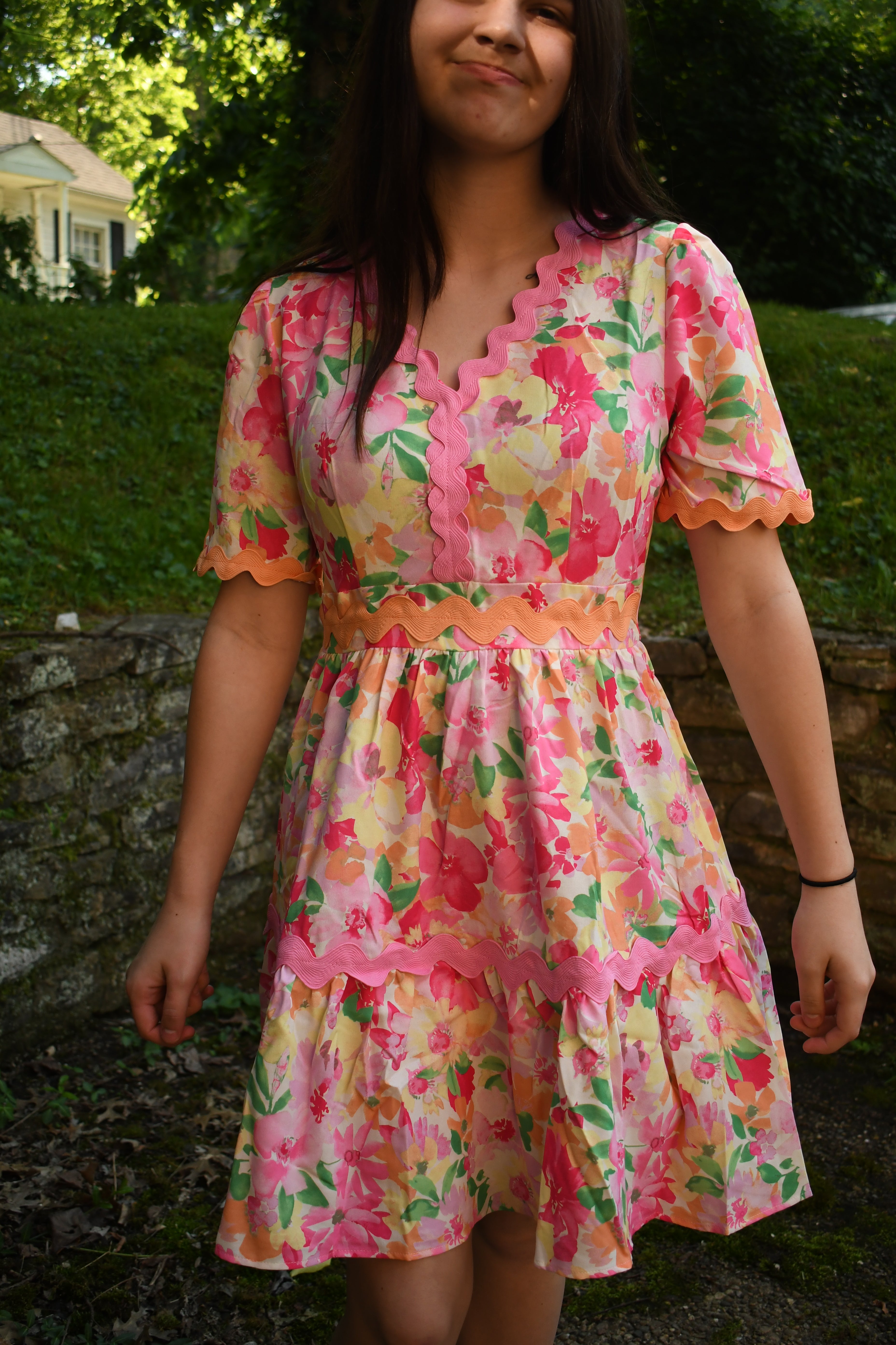 Pretty in Pink Floral Dress